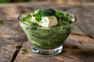 Photo de mousse de brocolis
