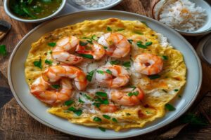 Photo de omelette vietnamienne aux crevettes