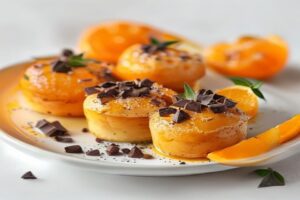 Photo de oranges farcies à la crème soufflé