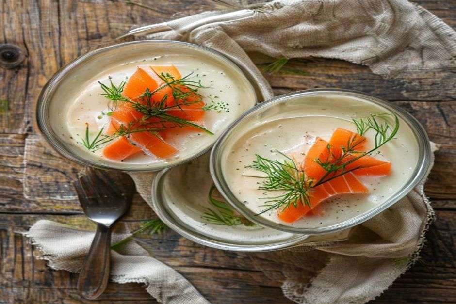 panna cotta au saumon