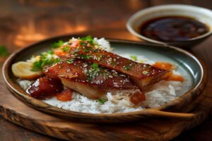 Photo de porc laqué chinois