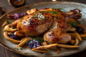 Photo de poulet frit à l'anis gingembre et sel