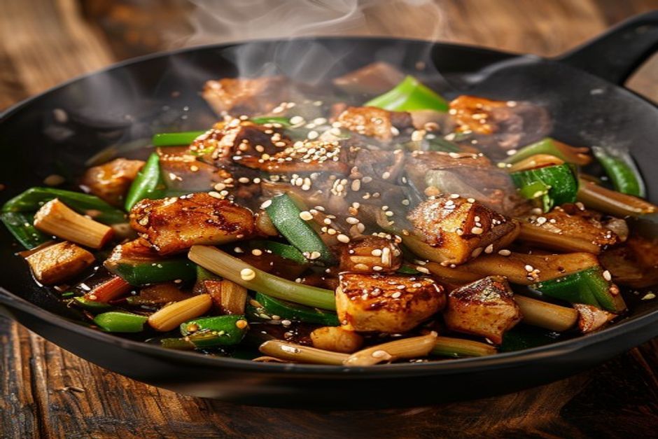 Poulet Shanxi aux amandes