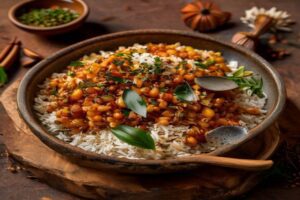 Photo de riz aux lentilles