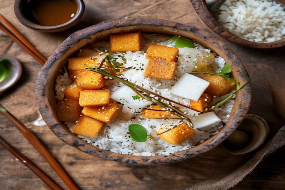 riz à la patate douce coréen