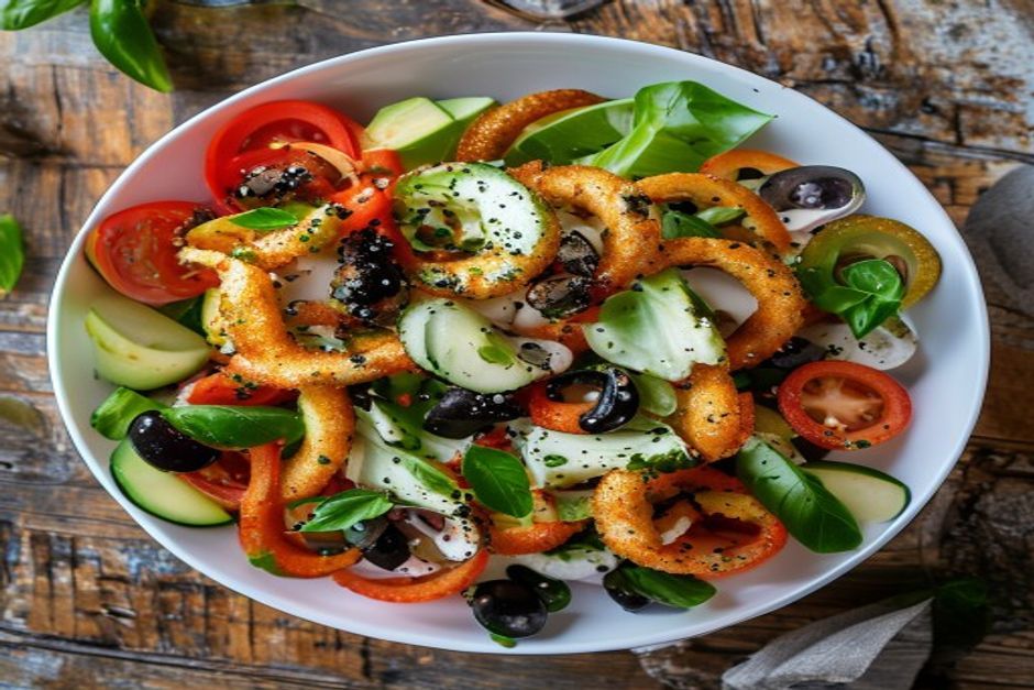 salade de calmars frits