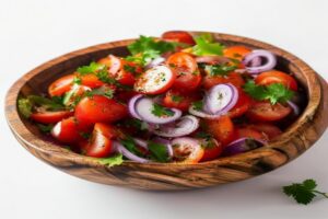 Photo de salade de tomates indienne