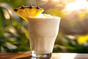 Smoothie tropical au lait de coco