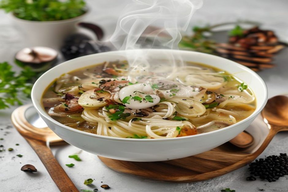 Photo de soupe aigre-douce aux vermicelles de riz