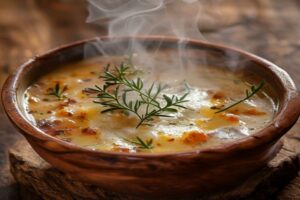 soupe gratinée à l'oignon