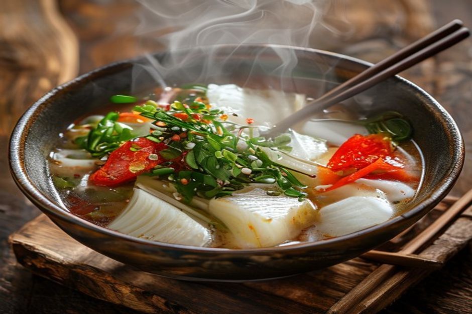 soupe de poisson au kimchi