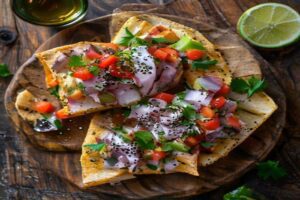 Tostadas de thon à la mexicaine