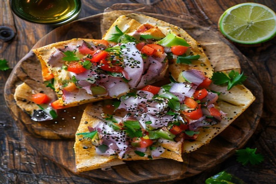 Tostadas de thon à la mexicaine