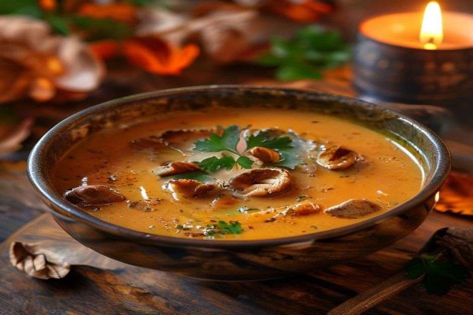 velouté de potimarron aux châtaignes