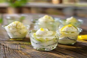 Photo de Yaourt au citron vert et à la vodka