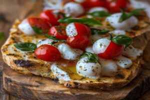Bruschetta comme une pizza