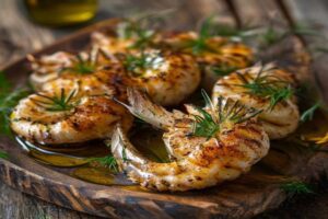 Calamars farcis au boulghour aromatique