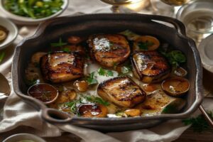 Canettes aux navets et foie gras