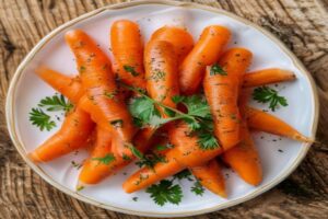 Carottes glacées au cumin et à l'orange