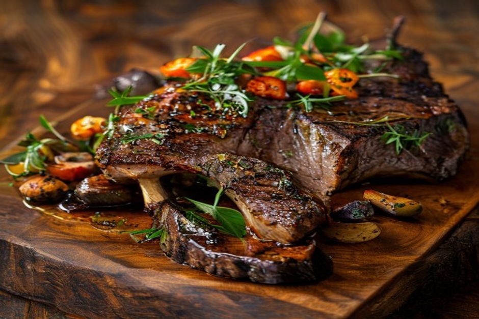 Carrés d'Agneau Persillés et Selles d'Agneau Rôties
