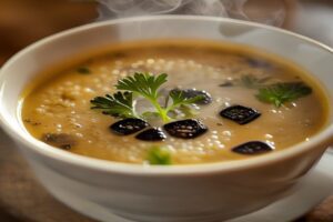 Consommé aux truffes Cendrillon