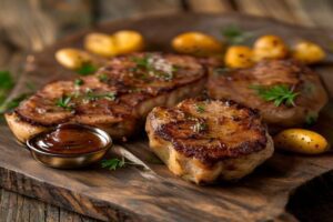 Côtes de porc charcutière