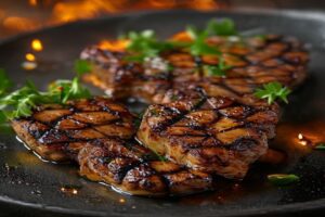 côtes de porc grillées