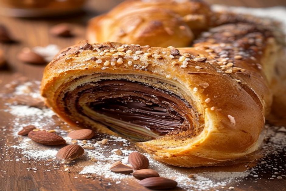 Tsoureki au chocolat